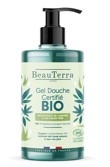 BeauTerra Hemp Extract & Organic Aloe Vera Shower Gel