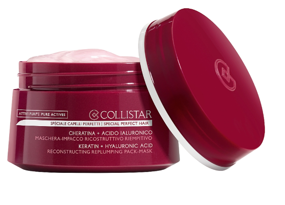 Collistar Pure Actives Keratin + Hyaluronic Acid Reconstructive Replumping Mask