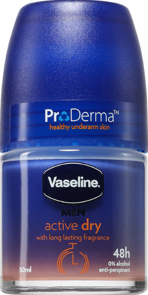 Vaseline Men Active Dry Roll-On