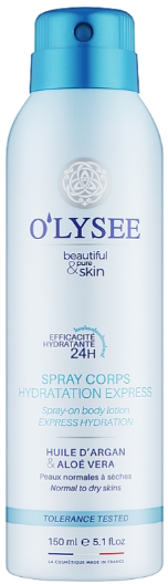 O'lysee Spray-on Body Lotion Express Hydration