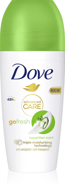 Dove Advanced Care Go Fresh Cucumber Deodorant Roll-On