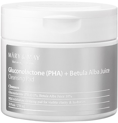 Mary May Gluconolactone (PHA) + Betula Alba Juice Cleansing Pad
