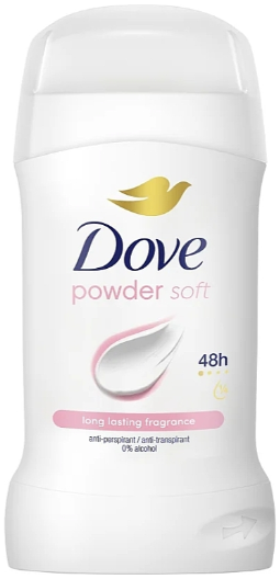 Dove Powder Soft Antiperspirant Deo Stick 48h