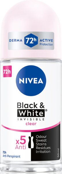 NIVEA Deo Roll Invisible Black White Original